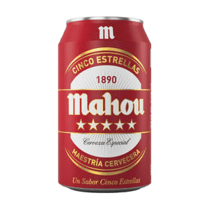 MAHOU 5 ESTRELLAS 33CL. LATA