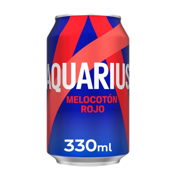 AQUARIUS MELOCOTON 33CL. LATA
