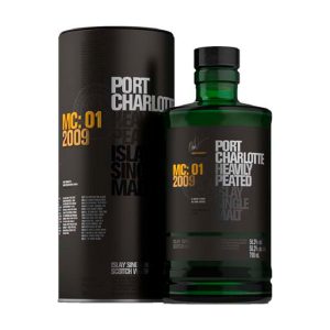 PORT CHARLOTTE HEAVILY PEATED 70CL.