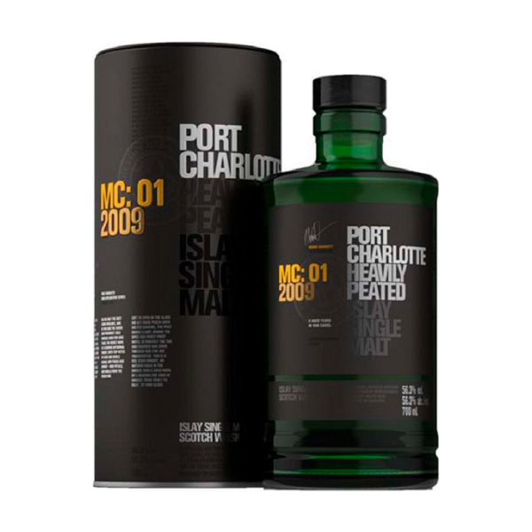 PORT CHARLOTTE HEAVILY PEATED 70CL.